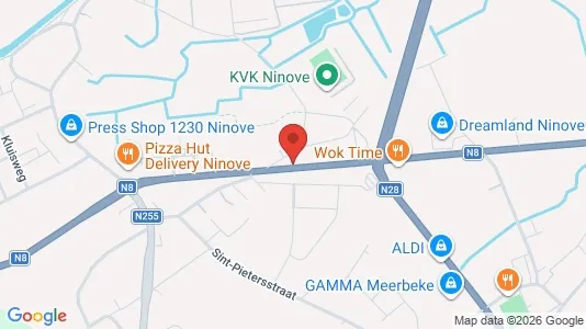 Apartments for rent i Ninove - kort over placeringen