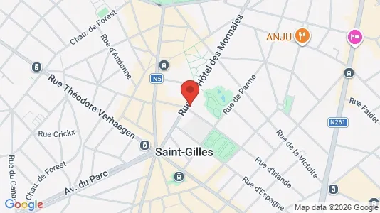 Apartments for rent i Brussels Sint-Gillis - kort over placeringen