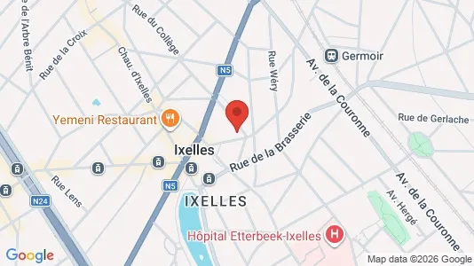 Apartments for rent i Brussels Elsene - kort over placeringen