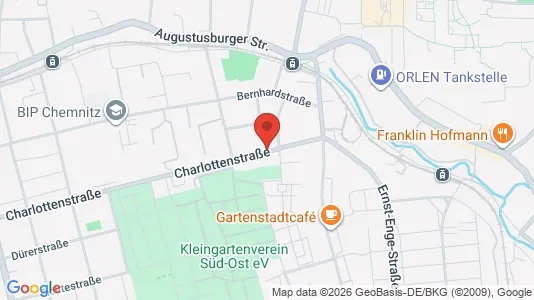 Apartments for rent i Chemnitz - kort over placeringen