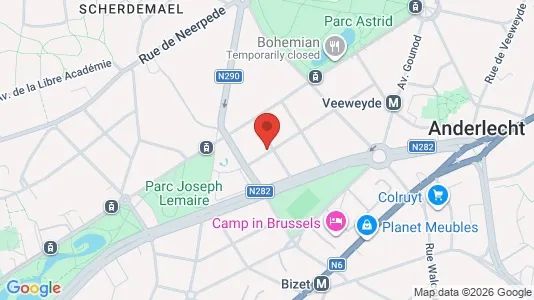 Apartments for rent i Brussels Anderlecht - kort over placeringen