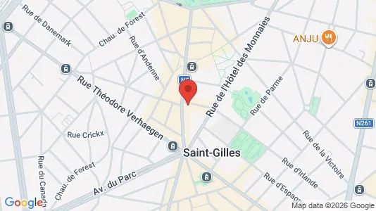 Apartments for rent i Brussels Sint-Gillis - kort over placeringen