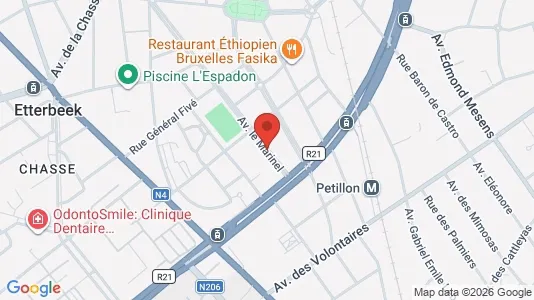 Apartments for rent i Brussels Etterbeek - kort over placeringen