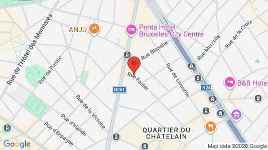 Apartments for rent i Brussels Sint-Gillis - kort over placeringen