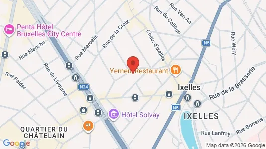 Apartments for rent i Brussels Elsene - kort over placeringen