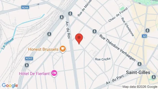 Apartments for rent i Brussels Sint-Gillis - kort over placeringen