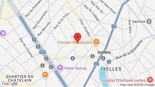 Apartments for rent i Brussels Elsene - kort over placeringen