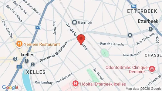 Apartments for rent i Brussels Elsene - kort over placeringen
