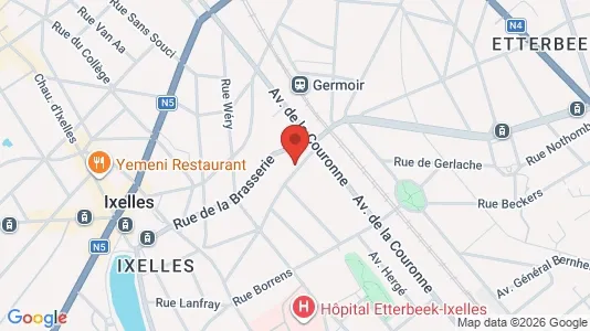 Apartments for rent i Brussels Elsene - kort over placeringen