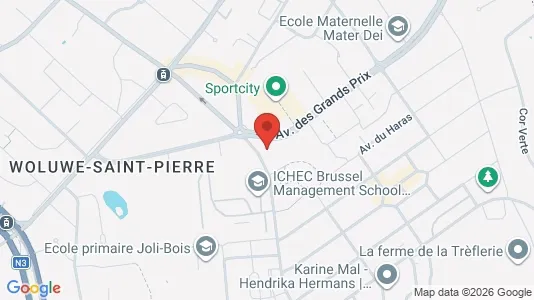 Apartments for rent i Brussels Sint-Pieters-Woluwe - kort over placeringen