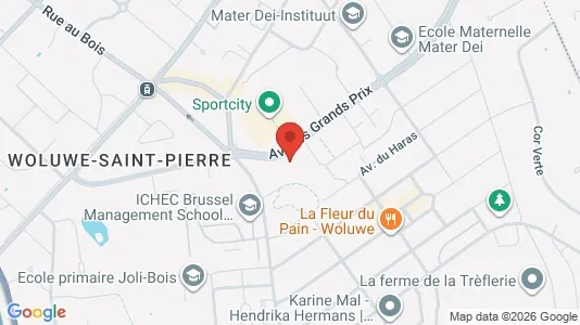 Apartments for rent i Brussels Sint-Pieters-Woluwe - kort over placeringen