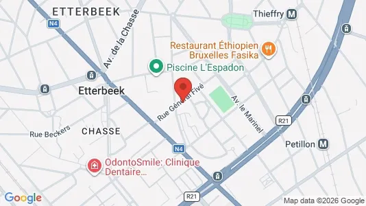 Apartments for rent i Brussels Etterbeek - kort over placeringen
