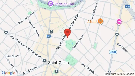 Apartments for rent i Brussels Sint-Gillis - kort over placeringen