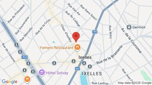 Apartments for rent i Brussels Elsene - kort over placeringen