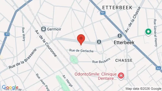 Apartments for rent i Brussels Etterbeek - kort over placeringen