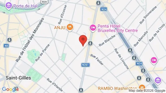 Apartments for rent i Brussels Elsene - kort over placeringen