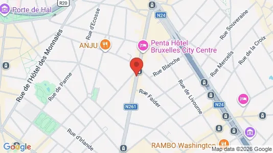 Apartments for rent i Brussels Sint-Gillis - kort over placeringen