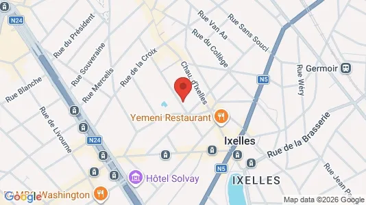 Apartments for rent i Brussels Elsene - kort over placeringen