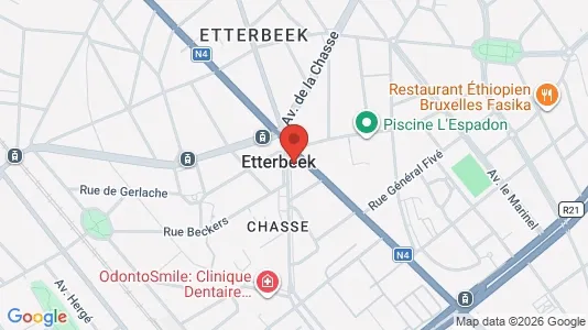 Apartments for rent i Brussels Etterbeek - kort over placeringen