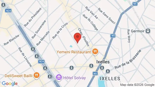 Apartments for rent i Brussels Elsene - kort over placeringen