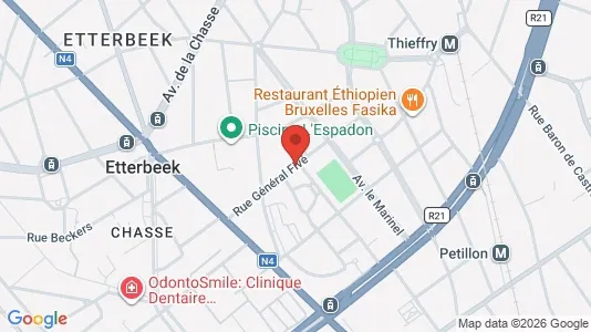 Apartments for rent i Brussels Etterbeek - kort over placeringen