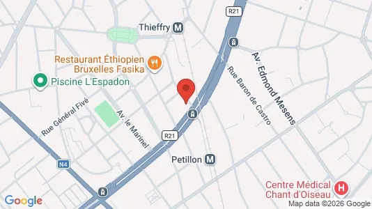 Apartments for rent i Brussels Etterbeek - kort over placeringen