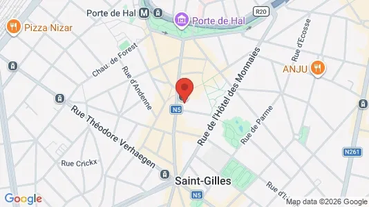 Apartments for rent i Brussels Sint-Gillis - kort over placeringen