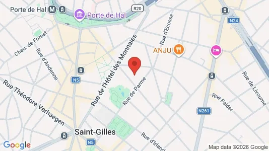 Apartments for rent i Brussels Sint-Gillis - kort over placeringen