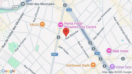 Apartments for rent i Brussels Sint-Gillis - kort over placeringen
