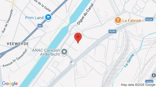 Apartments for rent i Brussels Anderlecht - kort over placeringen