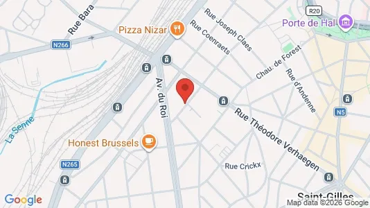 Apartments for rent i Brussels Sint-Gillis - kort over placeringen