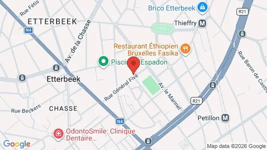 Apartments for rent i Brussels Etterbeek - kort over placeringen