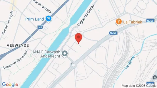 Apartments for rent i Brussels Anderlecht - kort over placeringen