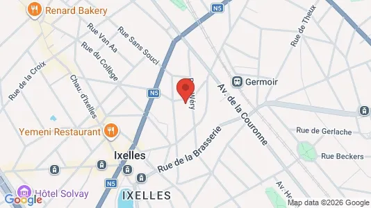 Apartments for rent i Brussels Elsene - kort over placeringen