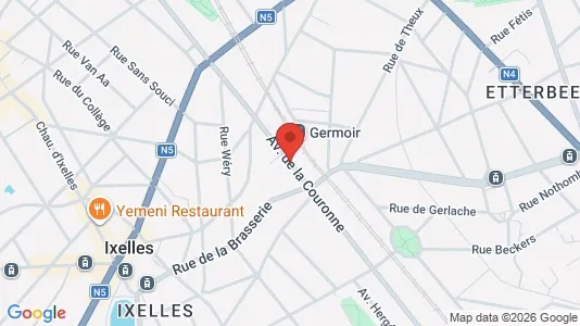 Apartments for rent i Brussels Elsene - kort over placeringen