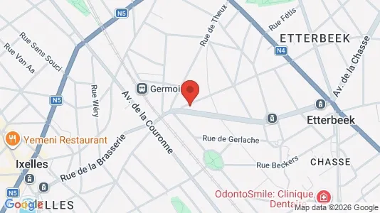 Apartments for rent i Brussels Etterbeek - kort over placeringen
