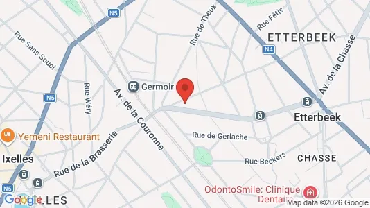 Apartments for rent i Brussels Etterbeek - kort over placeringen