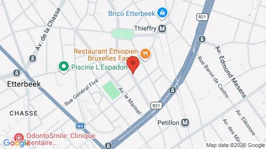 Apartments for rent i Brussels Etterbeek - kort over placeringen