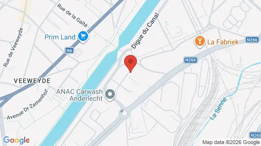 Apartments for rent i Brussels Anderlecht - kort over placeringen