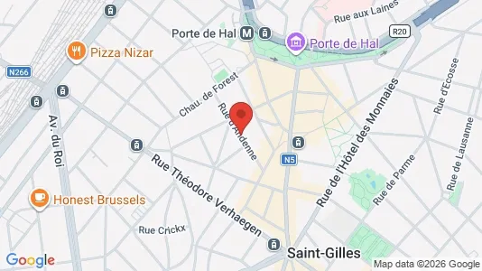 Apartments for rent i Brussels Sint-Gillis - kort over placeringen