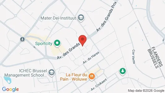 Apartments for rent i Brussels Sint-Pieters-Woluwe - kort over placeringen