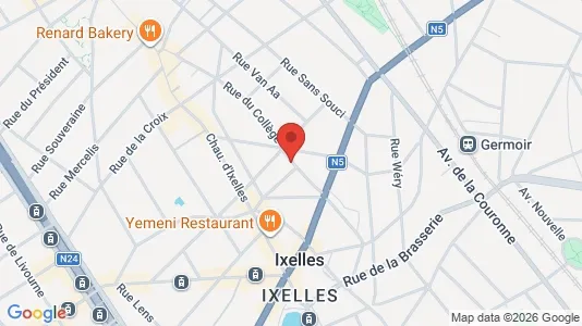 Apartments for rent i Brussels Elsene - kort over placeringen