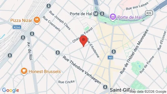 Apartments for rent i Brussels Sint-Gillis - kort over placeringen