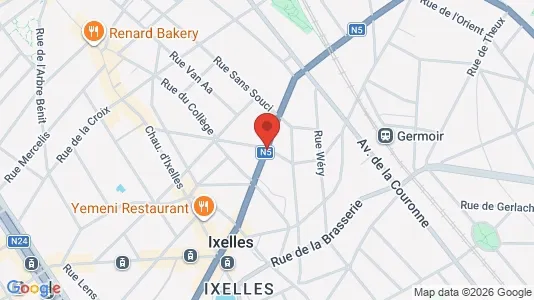 Apartments for rent i Brussels Elsene - kort over placeringen