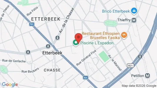 Apartments for rent i Brussels Etterbeek - kort over placeringen
