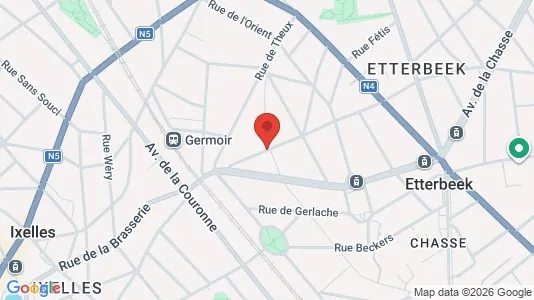 Apartments for rent i Brussels Etterbeek - kort over placeringen