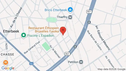 Apartments for rent i Brussels Etterbeek - kort over placeringen