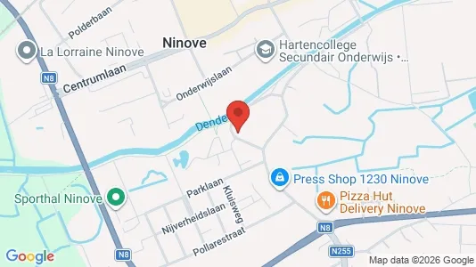 Apartments for rent i Ninove - kort over placeringen