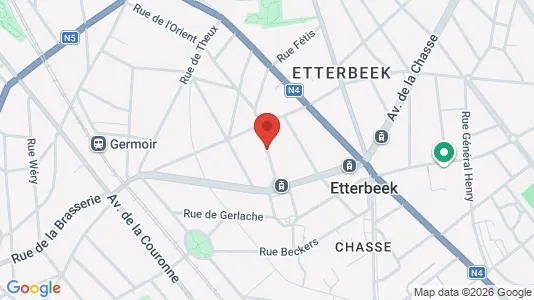 Apartments for rent i Brussels Etterbeek - kort over placeringen