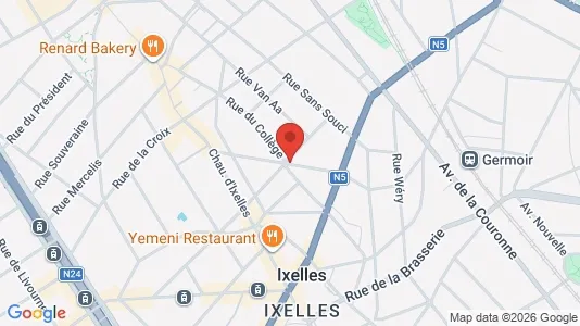 Apartments for rent i Brussels Elsene - kort over placeringen